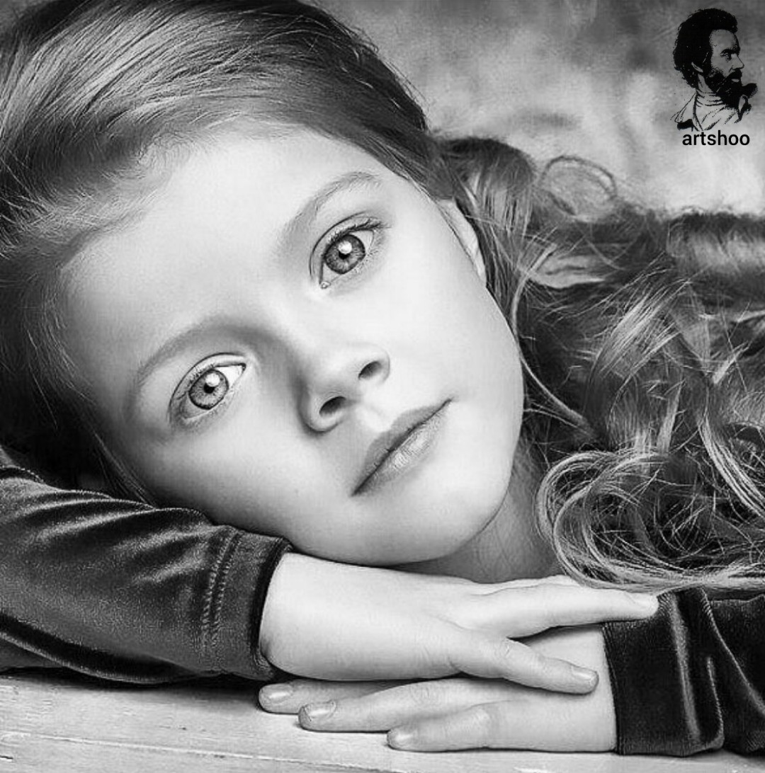 مدل کودک سیاه قلم